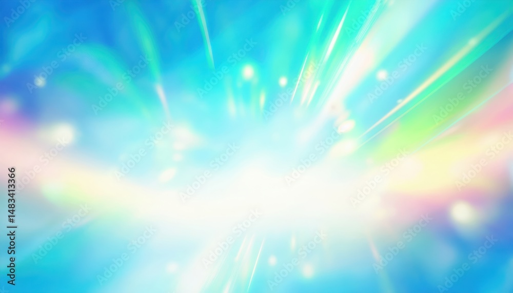 Leinwandbilder  vibrant abstract light streaks with soft gradients and bokeh for web design, branding, or digital print background