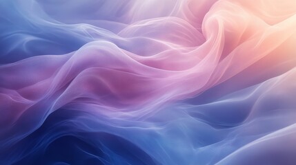 Obraz premium Delicate, flowing fabric with soft, pastel color gradients.