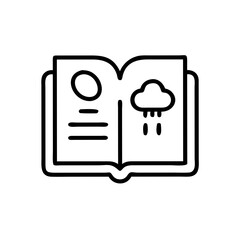 Recipe Book Icon Representing Cooking Ideas, Culinary Instructions, and Kitchen Inspiration