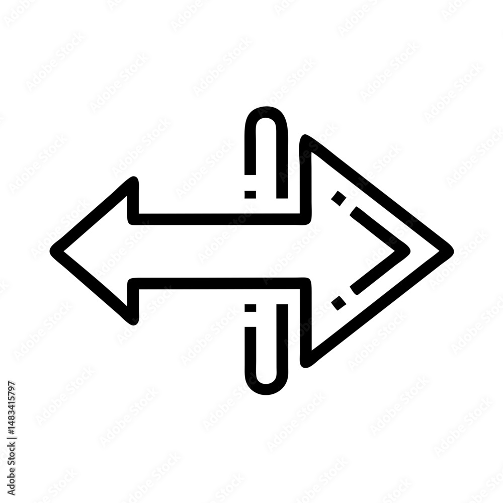 Poster Right Arrow for Navigation Direction Icon Representing Forward Movement, Travel Guidance, and Route Indication