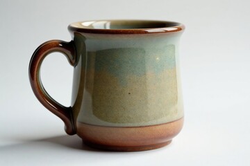Large rustic stoneware mug, slightly textured surface , product, background