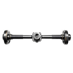Fototapeta premium Isolated axle element for engineering industrial and mechanical design