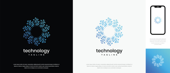 Fototapeta premium Nature tree logo design. Nature tree logo template in hexagon shape. Nature logo symbol icon