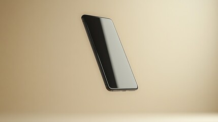 Modern smartphone hovering