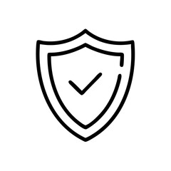 Shield Symbol Icon Representing Security, Protection, and Defense Emblem
