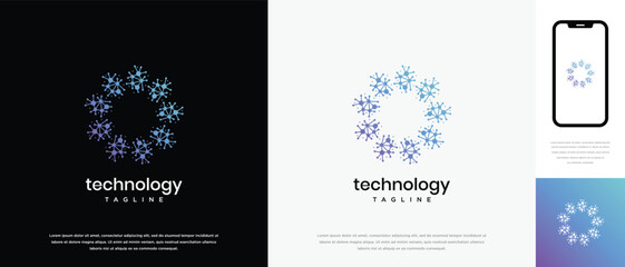 Nature tree logo design. Nature tree logo template in hexagon shape. Nature logo symbol icon