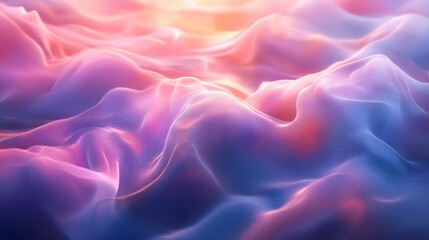 Obraz premium Abstract swirling shapes in vibrant pastel colors.