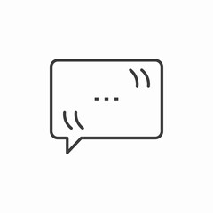 message waiting reply icon sign vector