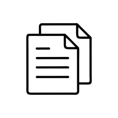 Stacked Document Files Icon Representing Office Paperwork, Records, and Administrative Organization