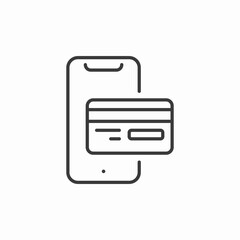 mobile payment app icon sign vector