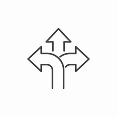 multiple direction arrows icon sign vector