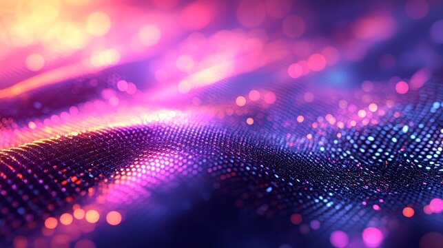 Colorful abstract digital representation of textured surface.