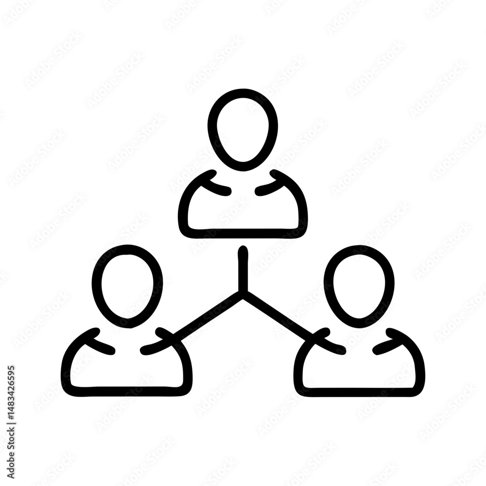 Aufkleber Team Collaboration in Gear Icon Representing Coordinated Workflow, Collective Effort, and Operational Efficiency