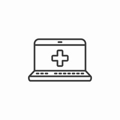 online healthcare access icon sign vector