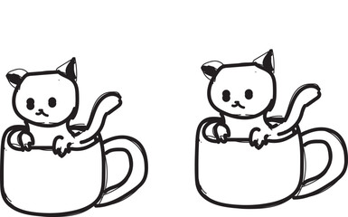 Cat in a teacup