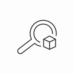 product search magnifier icon sign vector