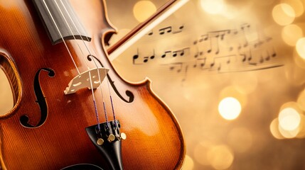 Violin and sheet music