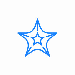 sea star icon sign vector