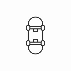 skateboard wheels ride icon sign vector