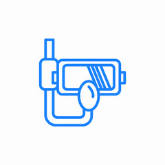 snorkel mask icon sign vector