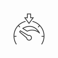 speed control arrow icon sign vector