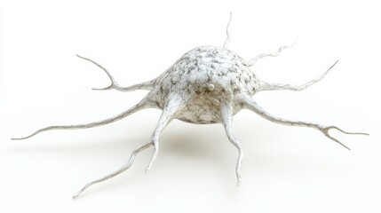 Fototapeta premium Detailed illustration of a neuron cell structure.