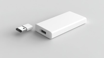 Portable power bank with USB-C connector