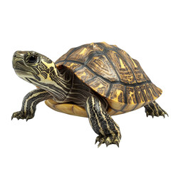Obraz premium Realistic Turtle with Intricate Shell Design and Detailed Features