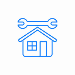 tools house icon sign vector