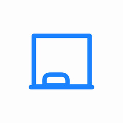 white board icon sign vector