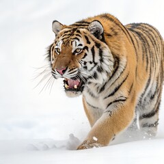 siberian tiger in snow