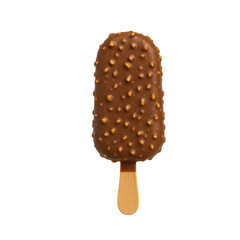 chocolate ice cream isolated on transparent or white background png