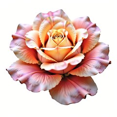 Close-up, Illuminated rose petals, flowing veils