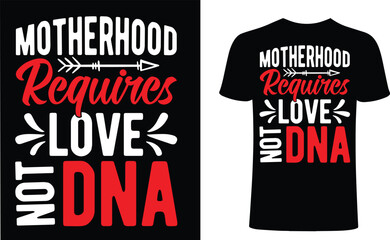 Motherhood loves  typography design, t shirt design.  Mom t-shirt design, Mom love vector typography t-shirt design.