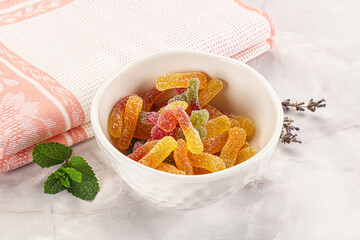 Sweet and sour marmalade worms