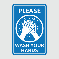 please wash your hands