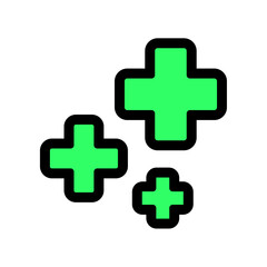 Medical and pharmacy icons, including doctors, medicine, healthcare, pills, clinics, and more, are included in this solid vector icons collection.