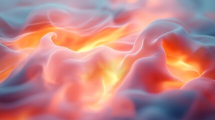 Obraz premium Abstract digital rendering of swirling, luminous textures.