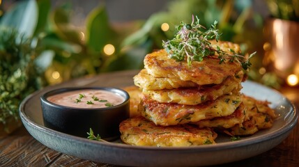 Delicious Plate of Food with Sauce - Culinary Concept