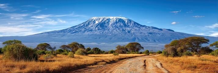 Naklejka premium photo of mount kilimanjaro 