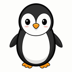 penguin on a white background