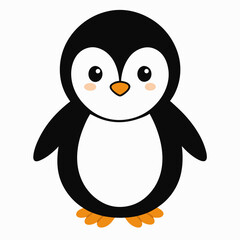 penguin on snow