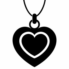 Obraz premium heart shaped pendant