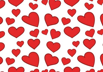 Crimson Heartscape AI Generated