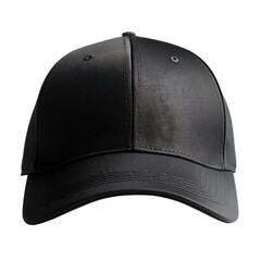 classic black baseball cap with curved brim and adjustable strap
