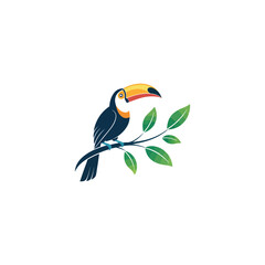 toucan-bird--white-background Toucan. Digital illustration for books and stories about animals. Simple, bright picture.

