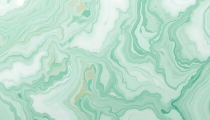 Fototapeta premium Elegant light green marble pattern background with swirling textures and fluid veins, creating a calming and sophisticated aesthetic for design projects, offering visual appeal