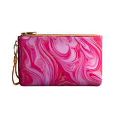 Women's fashion clutch bag, top view, white BG