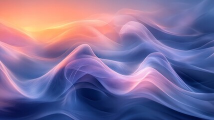 Obraz premium Abstract design with soft, flowing shapes and vibrant colors.