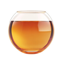 vector illustration of classic whiskey tumbler on white
